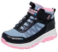 Skechers Girl's Storm Blazer Artic Mass Sneakers, Black Synthetic/Light Pink Trim, 3 UK Child