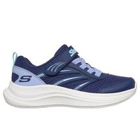 Skechers Girls Streamline Sneaker in Navy Blue/Light Blue, Size 13 | Synthetic/Textile, Machine Washable