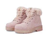 Skechers Girls Street Glitz Fashion Boot, Mauve, 3 UK