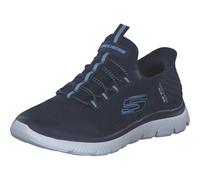 Skechers Girls Summits Slip-ins Sneaker, Navy, 2.5 UK Child