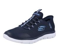 Skechers Girls Summits Slip-ins Sneaker, Navy, 3 UK Child
