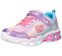 Girl's Skechers Girls Sweetheart Lights Lets Shine Trainers - Purple - Size: 1.5