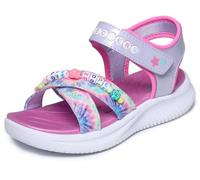 Skechers Girl's Jumpsters Sandal Tie Dye Bffs Sneakers, Lavender Synthetic/Multi Trim, 12 UK Child