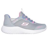 Skechers Girl's Slip-Ins Bounder Simple Cute Grey, 1.5 UK