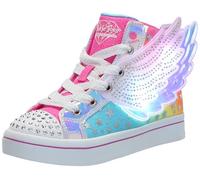 Skechers Girls TWI-Lites 2.0 Dreamy Wings Ankle Boot, Pink Multi, 1 UK Child