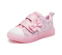 Skechers Girls Twinkle Sparks Ice-Heather - Light-Up Sneakers, Cushioned Comfort, Flexible Sole, Rose Gold, 8 Toddler