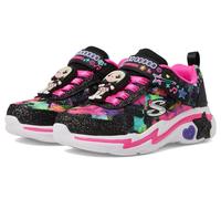 Skechers Girl's Twinkle Sparks Ombre Flutter Sneaker, Black, 11 UK Child