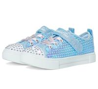 Skechers Girls' Twinkle Sparks Ombre Flutter Trainers, Light blue multi-coloured, 5 UK