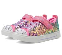 Skechers Girls' Twinkle Sparks Ombre Flutter Trainers, Pink Multi, 13 Little Kid