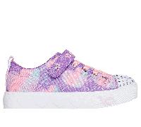 Skechers Girls Twinkle Toes: Heart Steps - Heart Sketch Sneaker in Purple, Size 12 | Textile/Synthetic