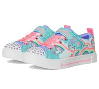 Skechers Girls' Twinkle Toes Trainers, Turquoise Multi, 1 Little Kid