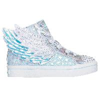 Skechers Girls Twinkle Toes: Twi-Lites 2.0 - Dreamy Wings Sneaker in Light Blue, Size 12.5 | Synthetic/Textile