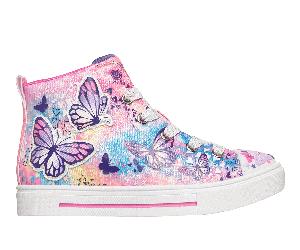 Skechers Girls Twinkle Toes: Twi-Lites 2.0 - Flutter Daydream Sneaker in Hot Pink, Size 11 | Textile/Synthetic