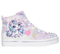 Skechers Girls Twinkle Toes: Twi-Lites 2.0 - Unicorn Glam Sneaker in Lavender, Size 10.5 | Synthetic/Textile
