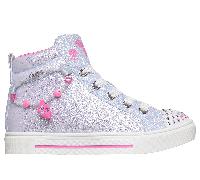 Skechers Girls Twinkle Toes: Twinkle Sparks - Forever Bestie Sneaker in Periwinkle, Size 10 | Synthetic/Textile