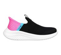 Skechers Girls Ultra Flex 3.0 Fresh Times Slip On Trainers - Black
