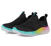 Skechers Girls' Ultra Flex 3.0 Trainers, Black multi, 10 UK