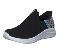Skechers Girls Slip-On, Black Mesh/Multi Trim, 9.5 UK