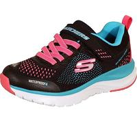 Skechers Girls Ultra Groove Hydro Mist Sneaker, Black Textile Multi Trim, 11 UK