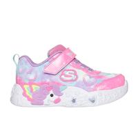Skechers Girls Unicorn Charmer Lil Heart Sparkles Sneaker, Pink Sparkle Mesh Multi Trim, 4 UK Child