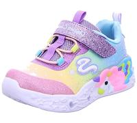 Skechers Girls Unicorn Charmer Twilight Dream Sneaker, Purple Textile Multi Trim, 5 UK