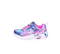 Skechers Girl's Unicorn Dreams Heart Sparkles Sneakers, Navy Sparkle Mesh/Multi Trim, 10.5 UK Child