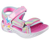 Skechers Girl's Unicorn Dreams Sandal Dreamy Unicorns Sandals, Pink Textile/Multi Trim, 9.5 UK