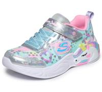 Skechers Girls' Unicorn Dreams Trainer, Silver, 10 UK Child