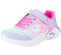 Skechers Girls Trainers, Lavender Sparkle Mesh/Hot Pink Trim, 1 UK