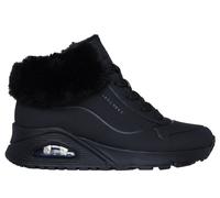 Skechers Girls UNO - Fall Air Boots in Black, Size 12.5 | Synthetic/Textile