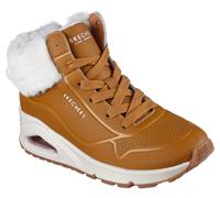 Skechers Girls UNO - Fall Air Boots in Chestnut, Size 5 | Synthetic/Textile