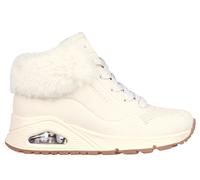 Skechers Girls UNO - Fall Air Boots in Natural, Size 10 | Synthetic/Textile
