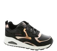 Skechers Girl's Uno Gen1 Color Surge Sneaker, Black/Rose Gold, 6 UK