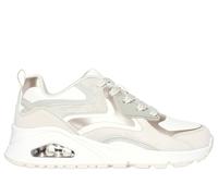 Skechers Girls Uno Gen1 Color Surge Trainers, Natural Synthetic Trim, 10 UK