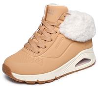 Skechers Girl's Uno Gen1 Comfurt Kicks Sneakers, Chestnut Synthetic/Trim, 4 UK Child
