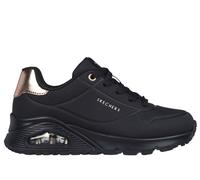 Skechers Unisex Kids Uno Gen1 Shimmer Away Trainers, Black, 2 UK