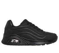 Skechers Girls UNO Gen1 - Shimmer Wave Sneaker in Black, Size 2.5 | Synthetic, Machine Washable