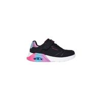 Skechers Girl's Uno Lite 2.0 Gore & Strap Embossed Sneaker Black/Multi in Black | Size: Infant 13 Skechers Black Infant 13