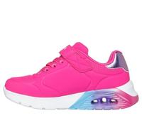 Skechers Uno Lite 2.0 Vivid Metallic Sneaker, Hot Pink Synthetic/Multi Trim, 1.5 UK Child