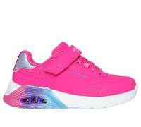 Skechers Girls UNO Lite 2.0 - Vivid Metallic Sneaker in Hot Pink, Size 13.5 | Synthetic/Textile, Machine Washable