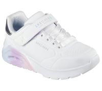 Skechers Girls' UNO Lite 2.0 Vivid Metallic, White, 13 UK Child