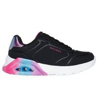 Skechers Girls UNO Lite 2.0 - Vivid Pop Sneaker in Black, Size 1 | Synthetic, Machine Washable