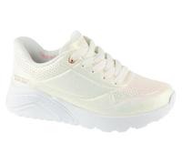 Skechers Girl's UNO LITE Ease Trainers, White Synthetic/Trim, 13 UK Child