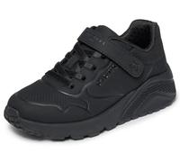 Skechers Girl's Uno Lite Star Icon Trainers, Black Synthetic Trim, 4 UK Child