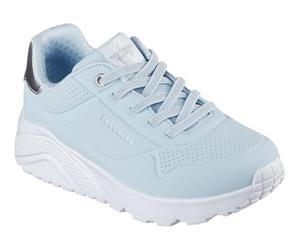 Skechers Girls' UNO Lite Trainer, Blue, 13.5 UK Child