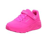 Skechers Girl's Uno Lite Sneakers, Hot Pink Synthetic/Trim, 2 UK Child