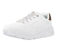 Skechers Girls' UNO Lite Trainer, White, 9.5 UK Child