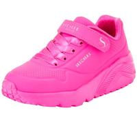 Skechers Girls Uno Lite Trainers, Hot Pink Synthetic Trim, 2.5 UK
