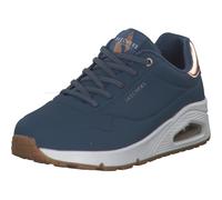 Skechers Girls' Uno Shimmer Away Trainers, Navy, 6.5 UK