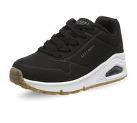 Skechers Girl's Uno Stand on Air Sneaker, Black Pu Trim, 10.5 UK Child